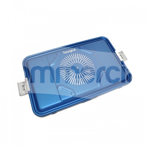 Coperchio container 3/4 con filtri, colore blu