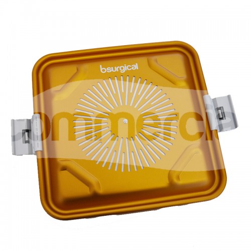 Coperchio container 1/2 unità colore giallo con filtro