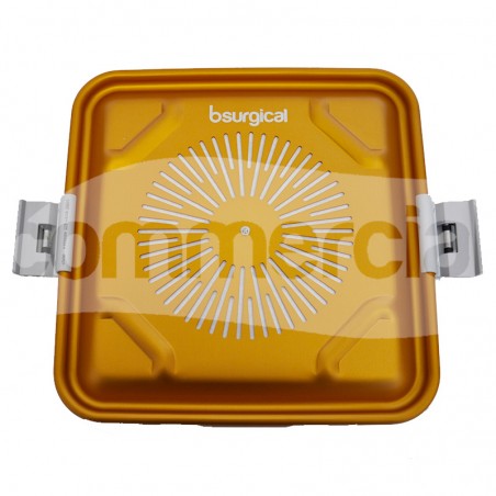 Coperchio container 1/2 unità colore giallo con filtro