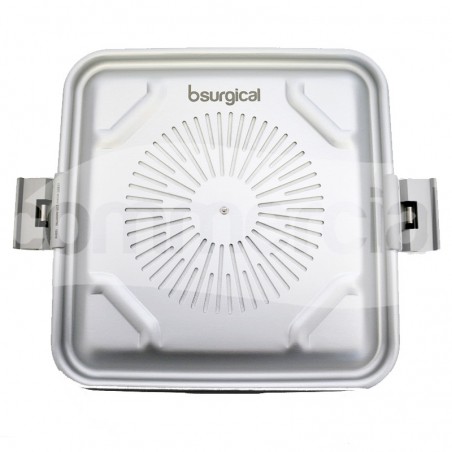 Coperchio container 1/2 unità colore grigio con filtro