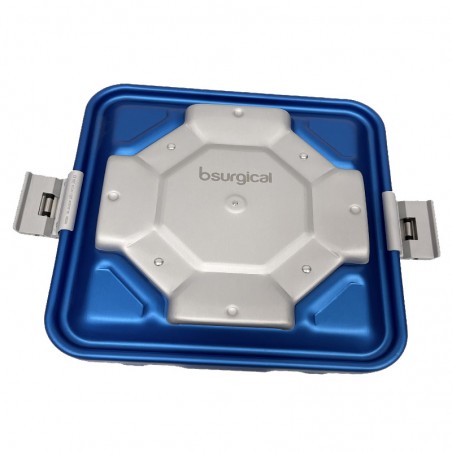 Coperchio container 1/2 unità colore blu con valvola