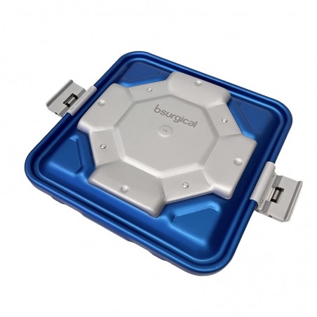 Coperchio container 1/2 unità colore blu con valvola