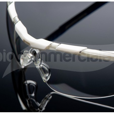 Occhiale di protezione medicale 5X6 colore Bianco e Blu